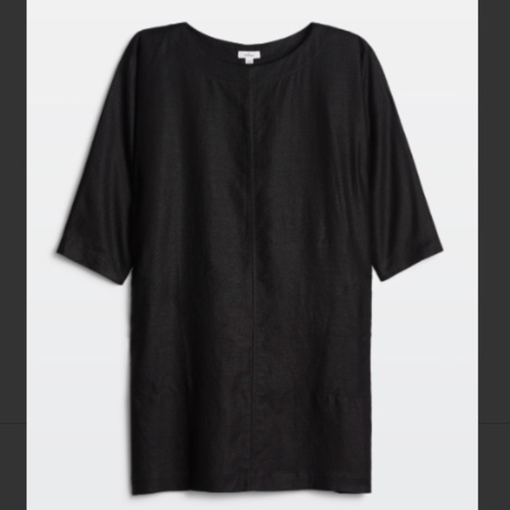 Aritzia Wilfred Delphine Black Dress